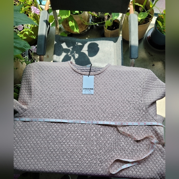 NWOT One Bone Quilt Scoop Tee Men's T-shirt Salmon Pink Size  1 - Picture 4 of 9